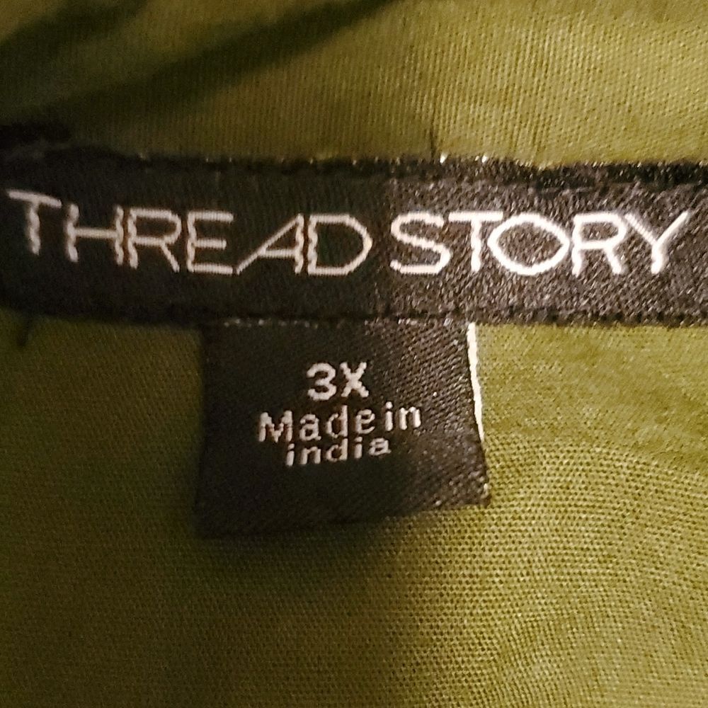 Thread Story Green blouse - Picture 4 of 10